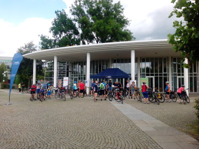 Vor dem Tourstart am Sonntag Vormittag